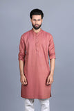 Self Jacquared Basic Kurta