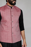 Yarn Dyed Jacquard Wasist Coat