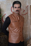 Mens Leather Waistcoat